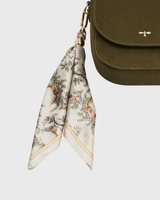 Beth Saddle Bag in Khaki Suedette