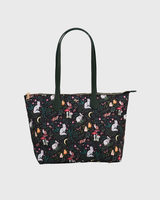 Edith Niva Print Tote Bag in Green