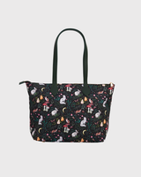 Edith Niva Print Tote Bag in Green