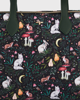 Edith Niva Print Tote Bag in Green