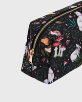 Niva Print Cosmetic Pouch in Green