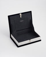 Florence Midnight Garden Embroidered Book Box in Navy Velvet