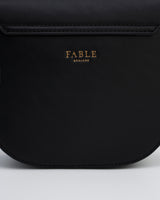 Black Saddle Crossbody Bag
