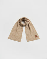 Flecked Yarn Taupe Scarf Wrap