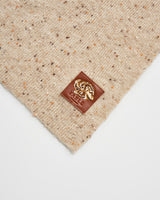Flecked Yarn Taupe Scarf Wrap