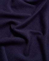Triangle Blanket-Stitch Blue Scarf