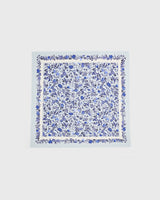 Ditsy Blue Folk Square Scarf
