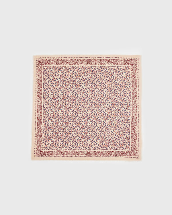 Paisley Folk Caramel Square Scarf