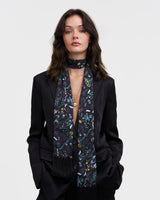 Wilderness Black Silky Scarf