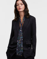 Wilderness Black Silky Scarf