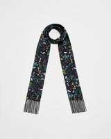 Wilderness Black Silky Scarf