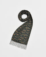 Into the Woods Green Tassel Scarf