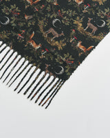 Into the Woods Green Tassel Scarf