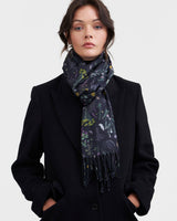 Wilderness Black Tassel Scarf