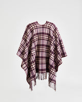 Caramel & Chocolate Check Cape