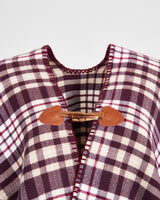 Caramel & Chocolate Check Cape