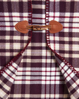 Caramel & Chocolate Check Cape