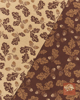 Chocolate Acorn Jacquard Scarf