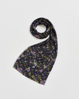Passion Flower Navy Scarf