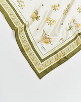 Nouveau Floral Yellow Scarf