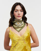 Nouveau Floral Yellow Scarf