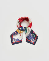 Freya Narrative Navy Scarf