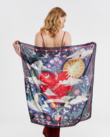 Freya Narrative Navy Scarf
