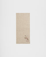 Eve Floral Embroidered Knitted Scarf in Oat Marl