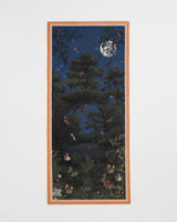 Woodland Meadow Large Rectangle Scarf in Midnight