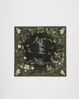 Orla Narrative Medium Square Scarf in Khaki