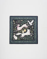 Niva Narrative Medium Square Scarf in Navy