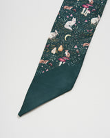 Niva Skinny Scarf in Forest Green