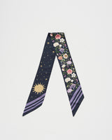 Selene Skinny Scarf in Navy