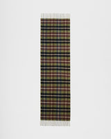 Woodland Scene, Check Long Jacquard Scarf in Khaki