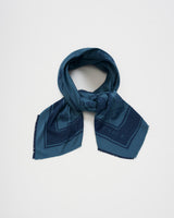 Butterfly Large Square Jacquard Scarf in Teal