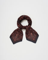 Eve Paisley Large Square Pashmina Scarf in Chocolate