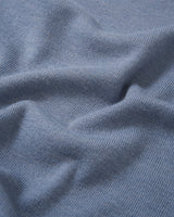 Hedgehog Embroidered 
Knitted Triangle Scarf in Blue