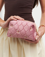 Bee Quilted Rose Pouch