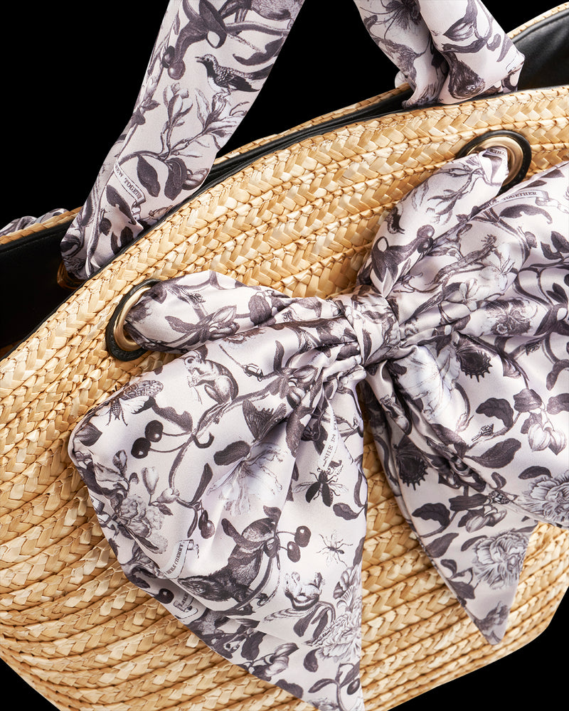 Tree Of Life Basket Bag - Raffia