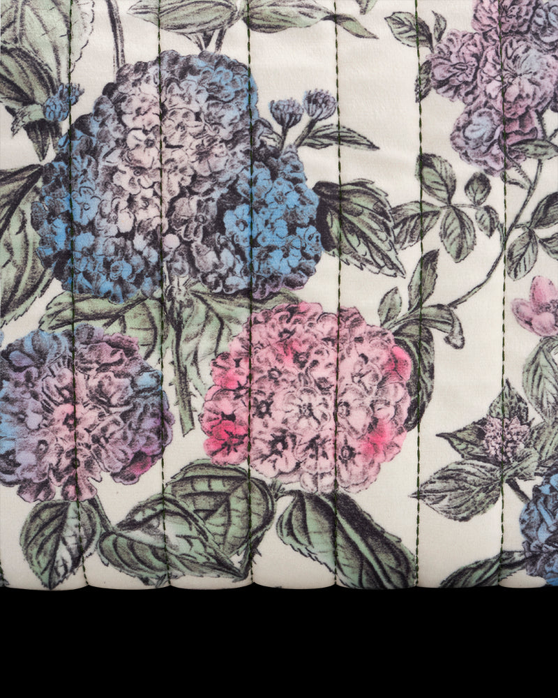 Hydrangea Large Quilted Makeup Bag