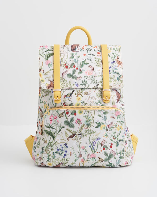 Meadow Creatures Ivory Medium Backpack