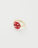 Enamel Mushroom Ring