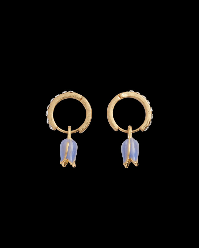 Bluebell Charm Huggie Earrings