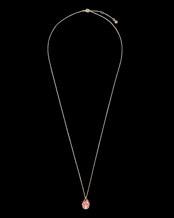 Enamel Ladybird Long Necklace