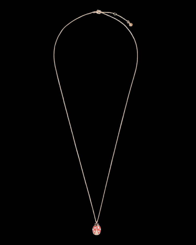 Enamel Ladybird Long Necklace