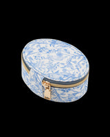 Bunny Blues Oval Jewellery Box