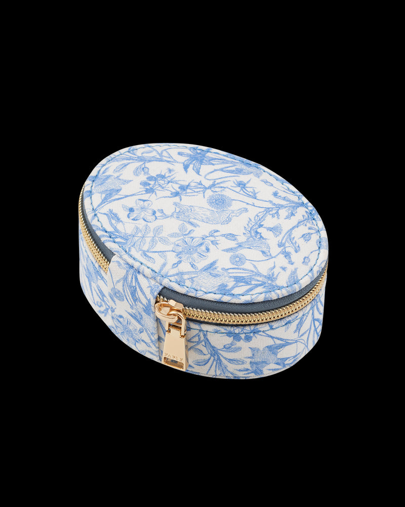 Bunny Blues Oval Jewellery Box