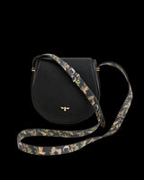 Woodland Toile Saddle Bag - Black