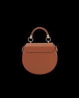 Fox & Pumpkin Embroidered Tan Saddle Bag
