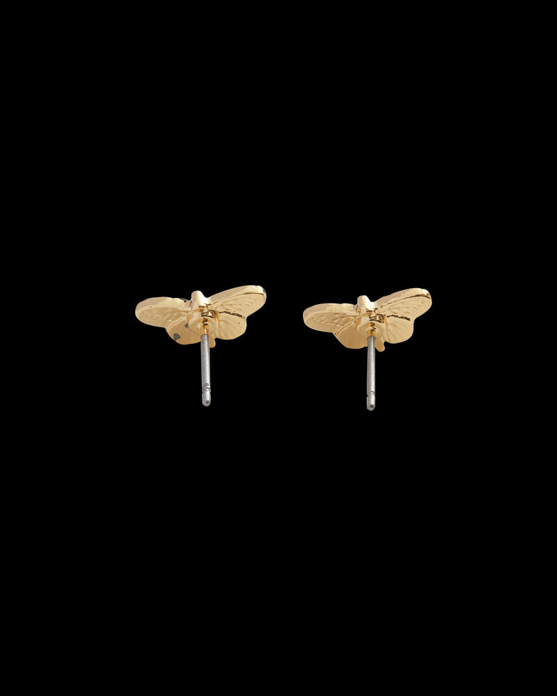 Deco Butterfly Blue Stud Earrings